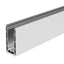 All-glass balustrade profile - top-mounted U - vertical adjustment