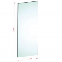 88.2 - 120 x 50 - clear laminated VSG tempered ESG safety glass