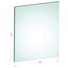 88.2 - 110 x 100 - clear laminated VSG tempered ESG safety glass