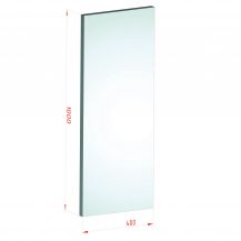 88.2 - 100 x 40 - clear laminated VSG tempered ESG safety glass